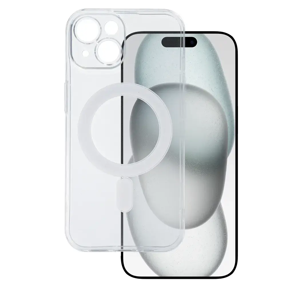 TEL PROTECT MagSilicone Case for Iphone 15 Transparent