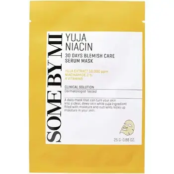 Some By Mi Yuja Niacin 30 Days Blemish Care Serum Mask Set - Sada pleťových masek pro matnou pleť 25.0g