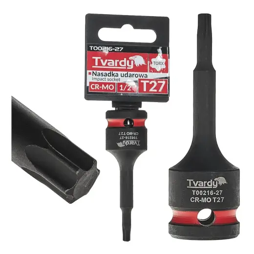 TORX smūginė galvutė 1/2" T25 CR-MO