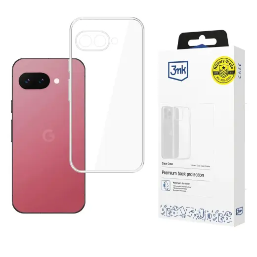 3mk Clear Case for Google Pixel 9A transparent