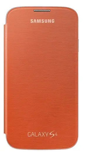 Samsung Flip EF-FI950BOEGWW Original Book case for Samsung Galaxy I9500 S4 Orange