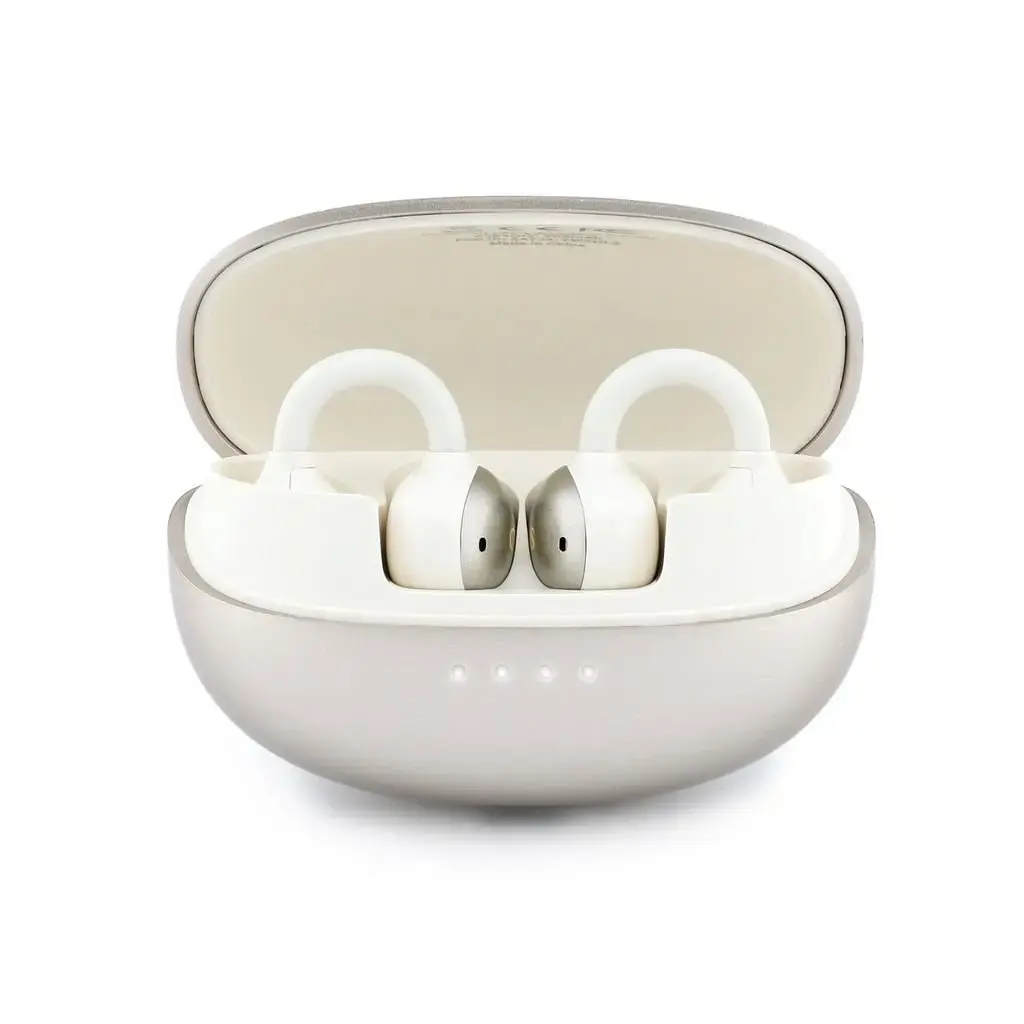 Guess Metallic Finish Classic Logo OWS Wireless Earphones Gold