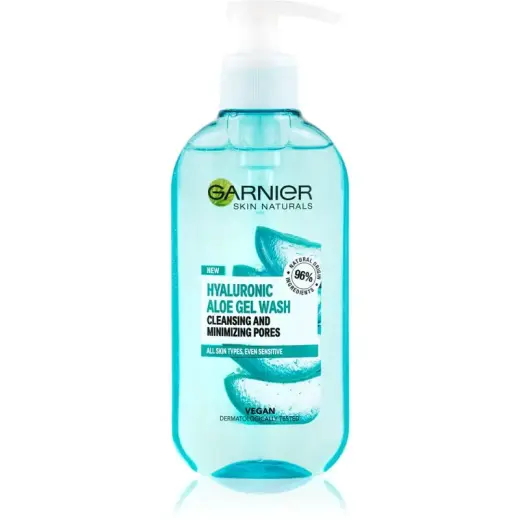 Garnier Hyaluronic Aloe Cleansing Gel for All Skin Types - 200ml
