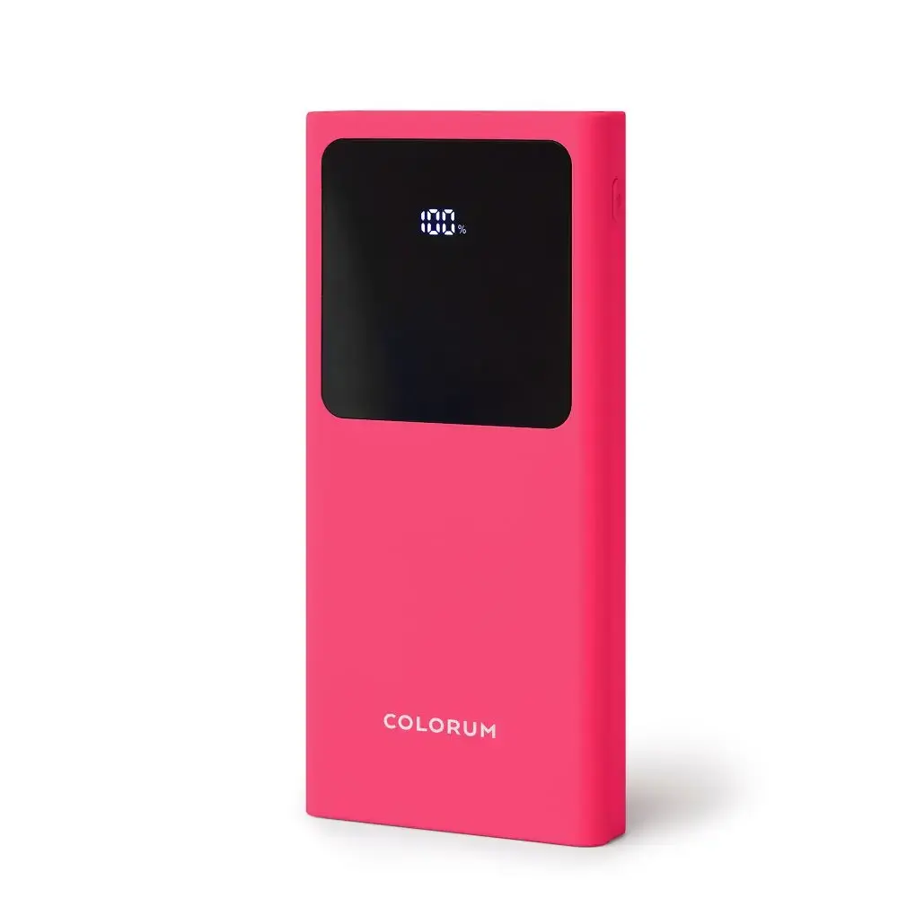 COLORUM CPB10-02 ārējais akumulators (powerbank) | 10000 mAh | magenta