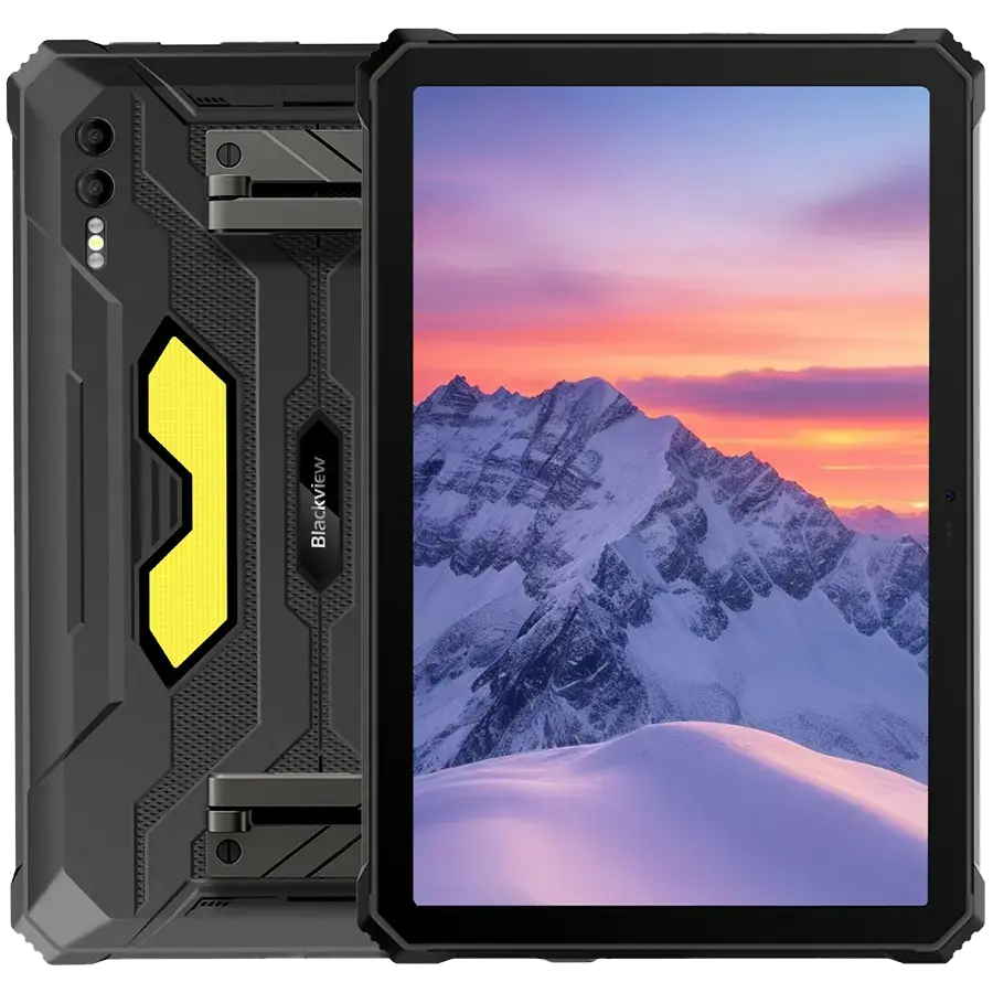 Blackview Rugged Tab Active 10 Pro 10.95-inch FHD+IPS 1920x1200 90Hz Corning 3th 12GB/512GB MT6878 Octa-core 2.5GHz 50MP Front/108MP+20MP Rear Camera infared nught vision 30000mAh NO Charging Android 14 up to 15 NFC Camping lights MIL-STD-810H Black
