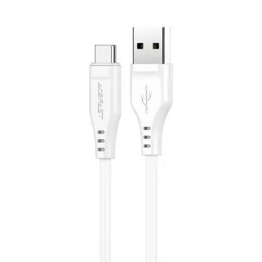 Acefast C3-04 datu pārraides un uzlādes vads | USB-A uz USB-C | 15W | 1.2m | balts