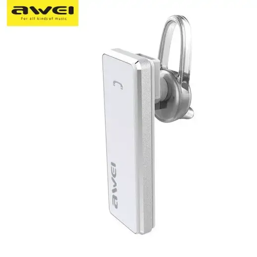 AWEI słuchawka Bluetooth mono A850BL biały|white