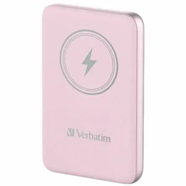 Verbatim Charge'n'Go external battery (powerbank) | 5000 mAh | 20W | USB-C, MagSafe | pink