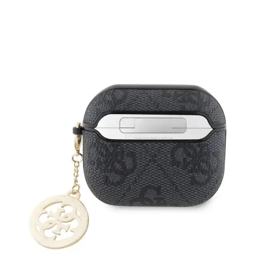 Guess 4G Script PC/PU Charm Case for AirPods 3 Black