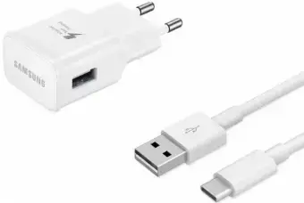 Samsung EP-TA20EWECGWW | Quick Charge 2.0 | 15W Original Travel Adapter + Type-C USB Cable White (EU Blister)
