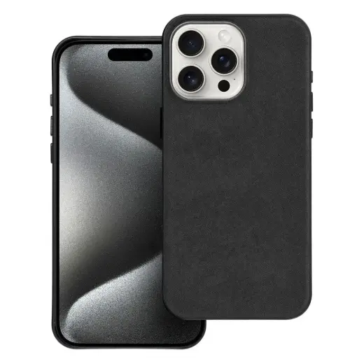 Woven Mag phone case with MagSafe support for iPhone 15 Pro Max black