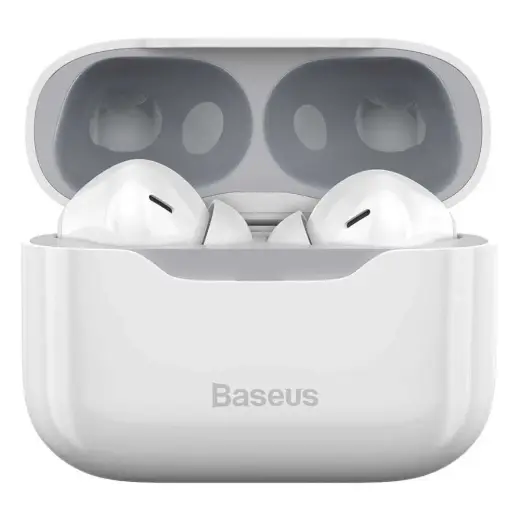 Baseus S1 bezvadu austiņas ANC | Bluetooth 5.1 baltas