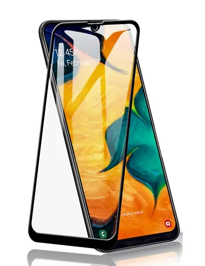 Fusion Full Glue 5D Tempered Glass Aizsargstikls Pilnam Ekrānam Samsung Galaxy A505 | A307 | A507 Galaxy A50 | A30s |A50s Melns