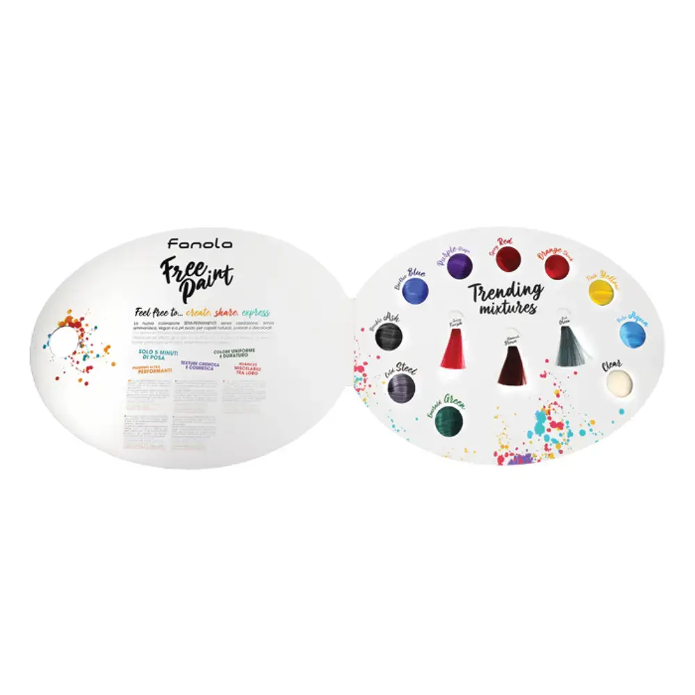 Fanola, Free Paint, Hair Colour Chart