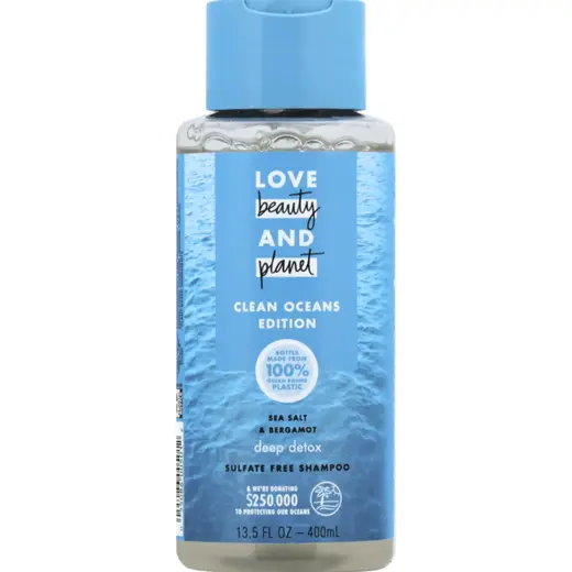 Love Beauty And Planet, Sea Salt and Bergamot, Hair Shampoo, 400 ml