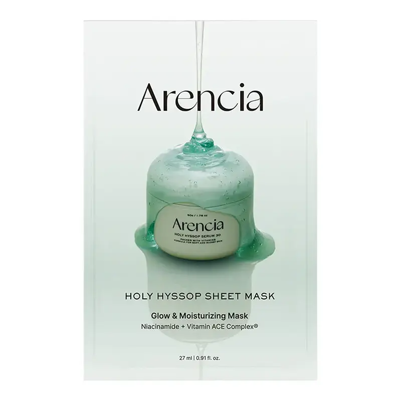 ARENCIA Holy Hyssop Sheet Mask,27 ml