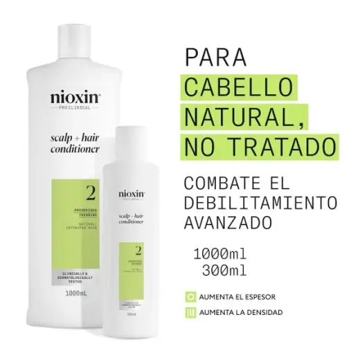 NIOXIN System 2 - Conditioner - Natural Hair with Advanced Weakening 300ml