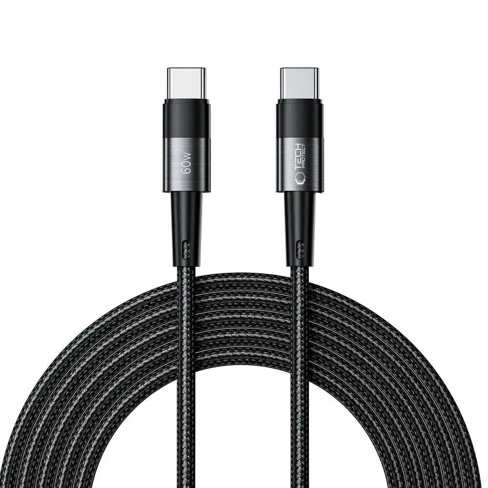 Tech-Protect UltraBoost data transfer and charging cable | USB-C to USB-C | 60W | 3m | gray