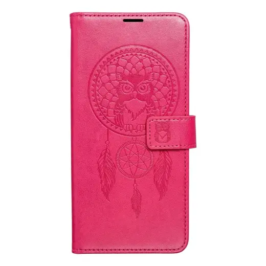 MEZZO dreamcatcher knyginio tipo telefono dėklas Samsung Galaxy A16 5G (A166) rožinis