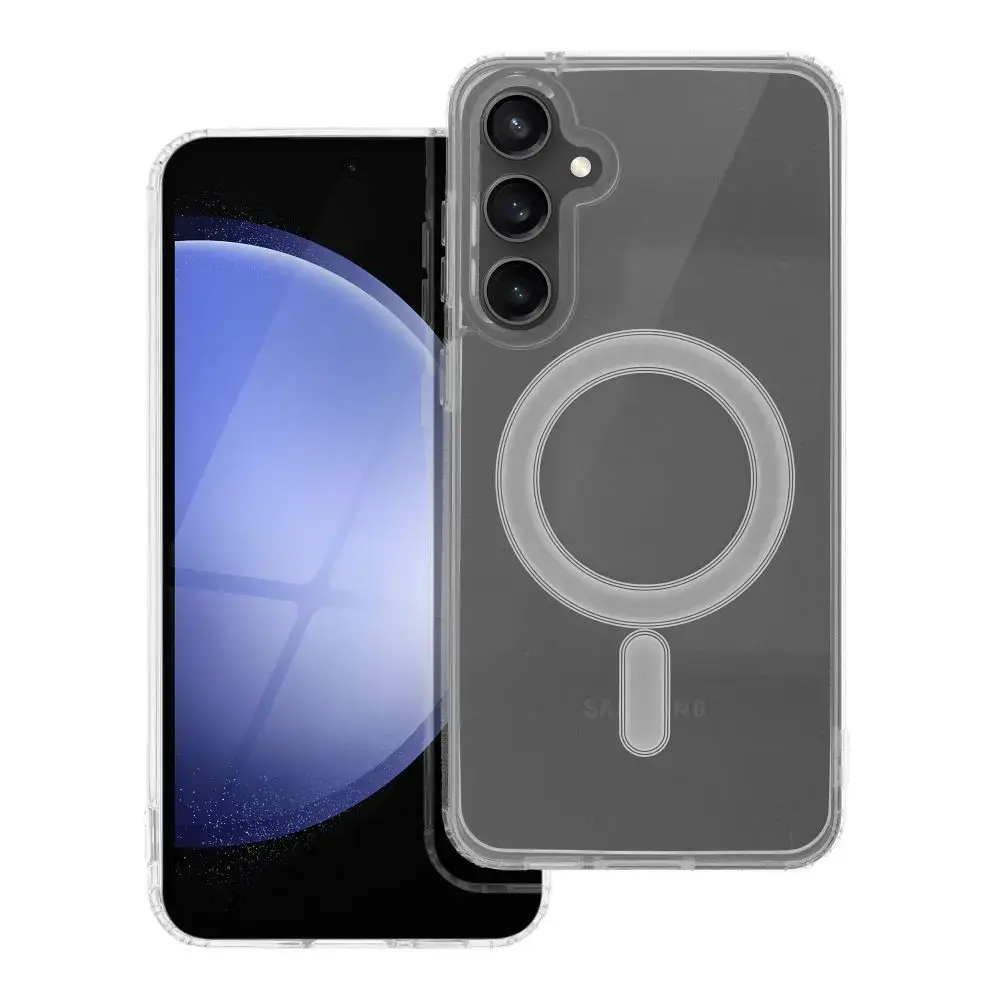 Case for Samsung S23 FE Clear Mag Cover compatible with MagSafe transparent