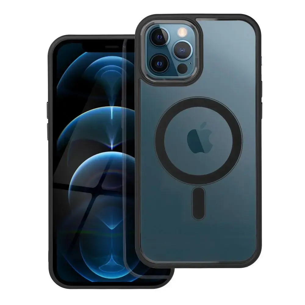 Color Edge Mag maciņš ar MagSafe atbalstu telefonam iPhone 12 Pro Max melns