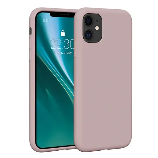 Etteri Silikona telefona maciņš iPhone 11 gaiši rozā