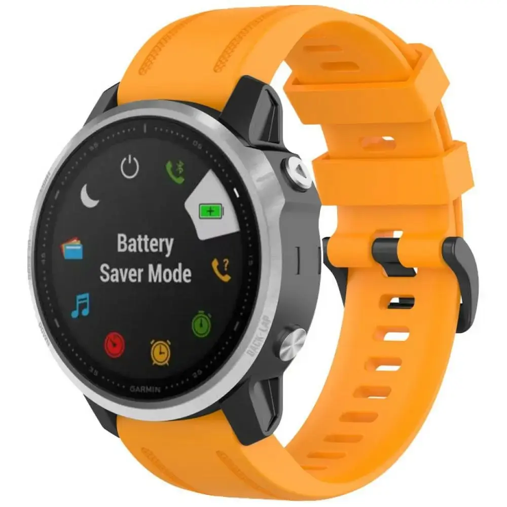 Beline Watch 2 viedpulksteņa siksniņa priekš Garmin Fenix 8/7S/6S/5S/mk3/mk3i/Instinct 2S | silikons | oranža