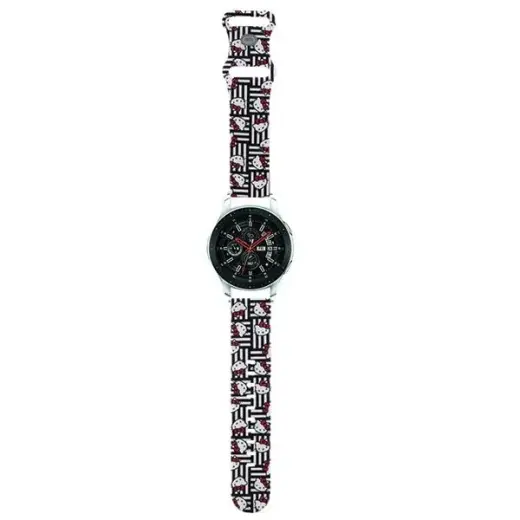Hello Kitty universaalne nutikella rihm (22 mm) jaoks | silikoonist | must