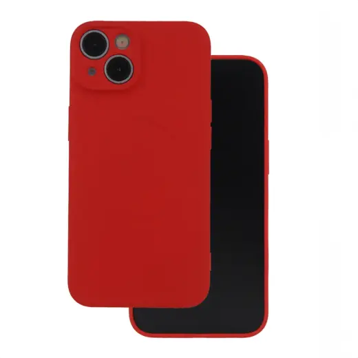 Simple Color Mag чехол с поддержкой MagSafe для телефона iPhone 16 Pro красный