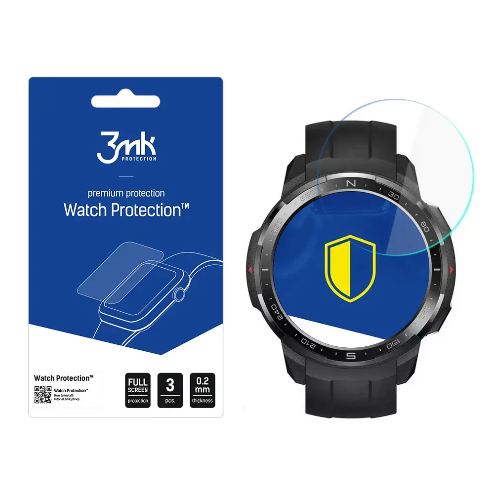 Honor Watch GS Pro - 3mk Watch Protection™ v. FlexibleGlass Lite screen protector