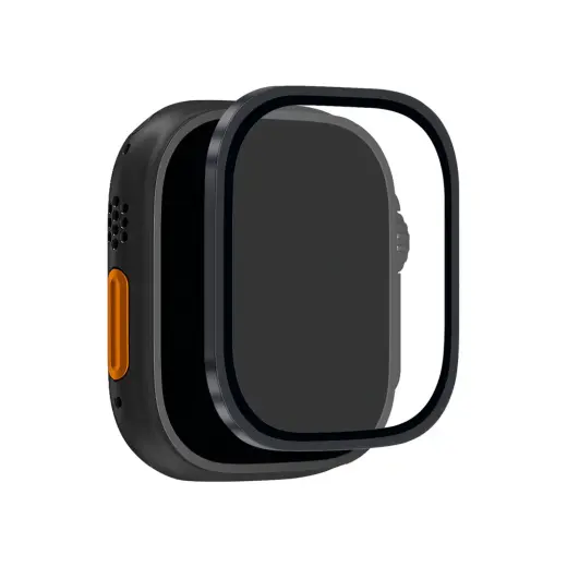 Puro aizsargstikls priekš Apple Watch Ultra/Ultra 2/Ultra 3 (49 mm) | melns