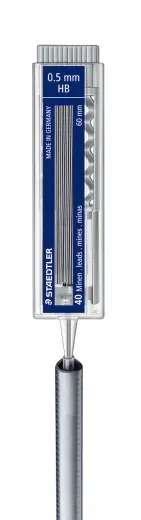 Serdeņi mehāniskajam zīmulim STAEDTLER MARS MICRO CARBON 255 0.5mm HB