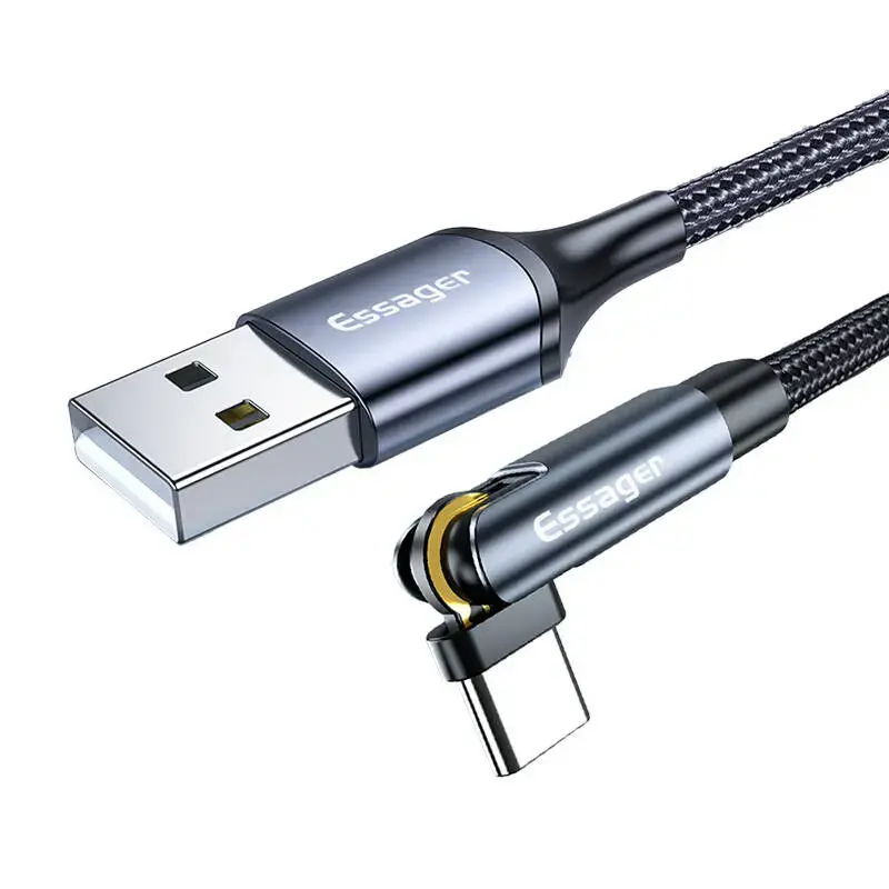 Essager EXCCXT-WX0G 3-in-1 data transfer and charging cable | USB-A to USB-C, Lightning, Micro USB | 15W | 1m | gray