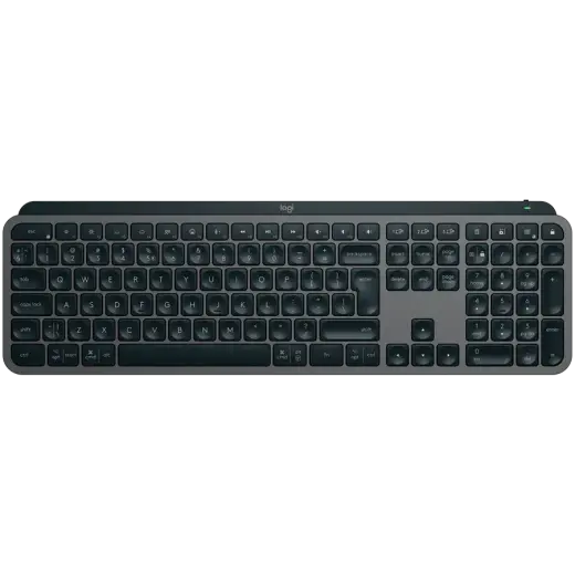 LOGITECH MX Keys S Plus Bluetooth Illuminated Keyboard with Palm Rest - GRAPHITE - NORDIC