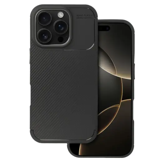 Tel Protect Carbon Elite maciņš telefonam iPhone 16 Pro melns