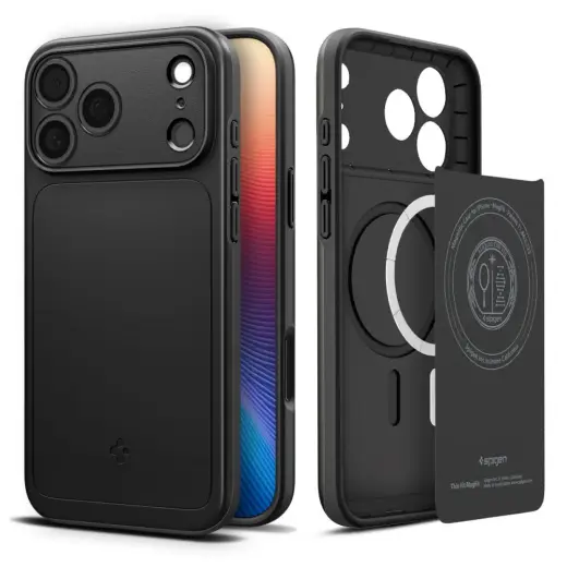 Spigen Thin Fit чехол с поддержкой MagSafe для телефона iPhone 17 Pro Max черный