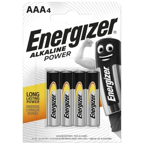 Energizer LR03-4BB Alkaline Power AAA (LR03) BLISTER PACK 4PCS.