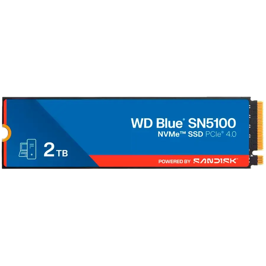 SSD POWERED BY SANDISK  Blue SN5100 2TB M.2 2280 PCIe Gen4 x4 NVMe QLC 3D