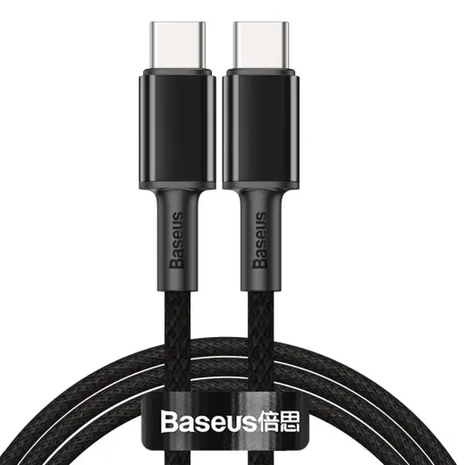 USB-C to USB-C Cable Baseus High Density Braided, 100W, 2m (Black)