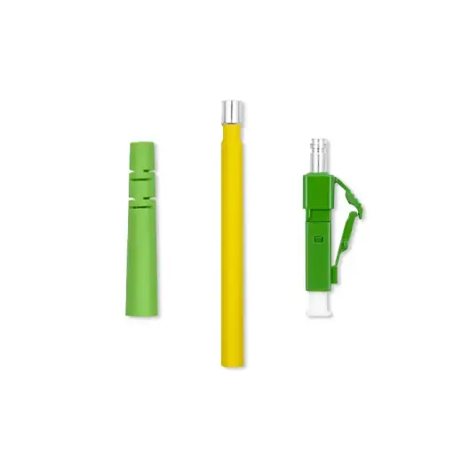 Qoltec LC/APC fiber connectors | Singlemode | 2.0mm | Mounting set | 200pcs.