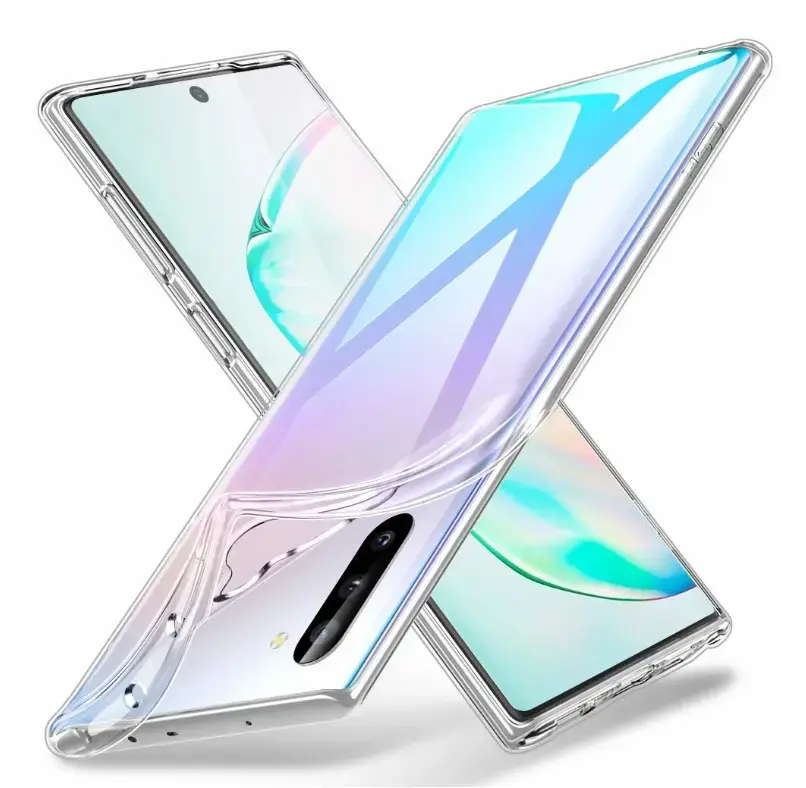 Fusion Ultra Back Case 0.3 mm Izturīgs Silikona Aizsargapvalks Priekš Samsung N970 Galaxy Note 10 Caurspīdīgs