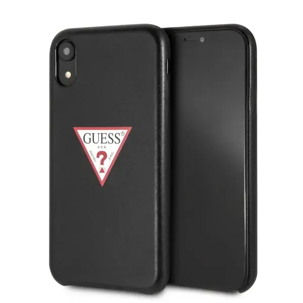 Guess GUHCI61PTPUBK iPhone Xr black |czarny hardcase Triangle