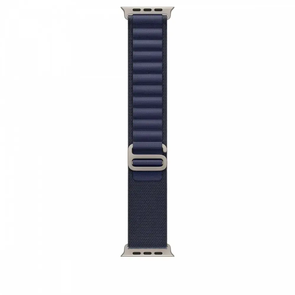 Navy Alpine Loop 49 mm - L - Natural Titanium Finish