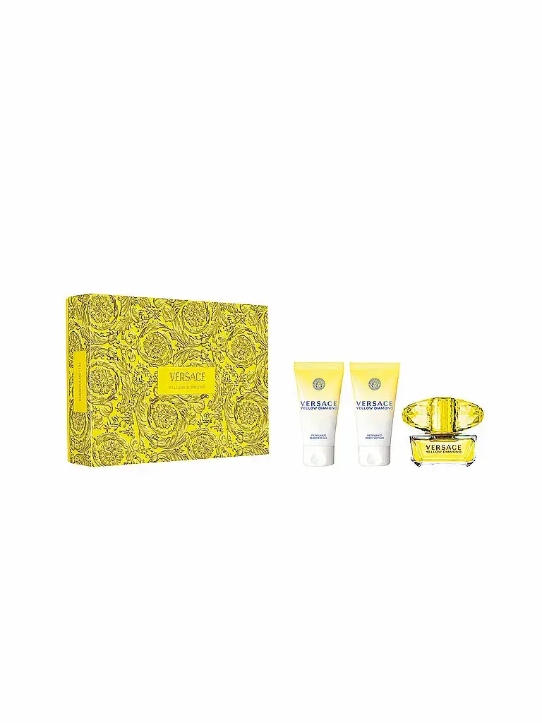 Versace Yellow Diamond by Versace for Women - 3 Pc Gift Set 1.7oz EDT Spray, 1.7oz Perfumed Shower Gel, 1.7oz Perfumed Body Lotion