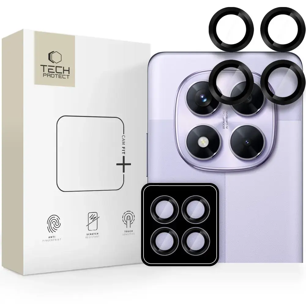 CAMERA COVER TECH PROTECT CAMRING PRO+ XIAOMI REDMI NOTE 14 PRO 5G | POCO X7 5G BLACK