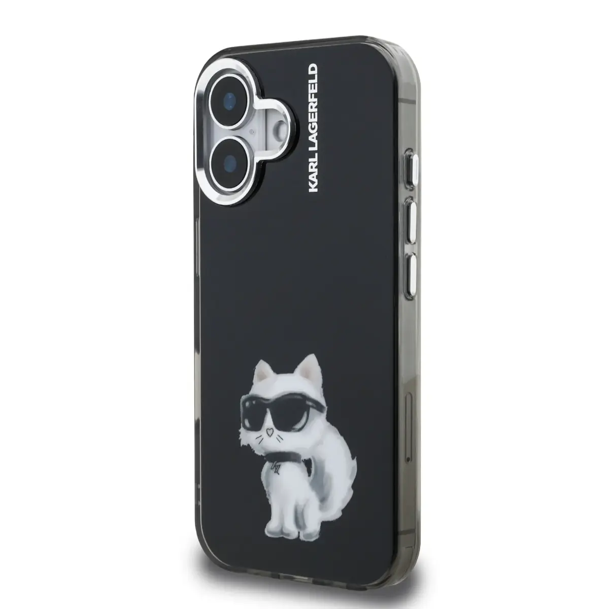 Karl Lagerfeld IML Aquarelle Choupette Case for iPhone 16 Black