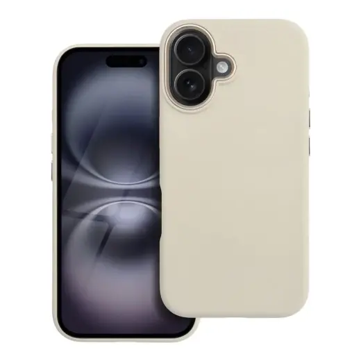 Forcell F-Protect Frame Premium maciņš ar MagSafe atbalstu telefonam iPhone 16 bēšs