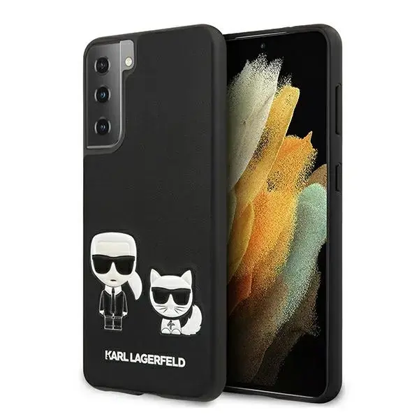 KLHCS21MPCUSKCBK Karl Lagerfeld PU Karl &Choupette Cover for Samsung Galaxy S21+ Black