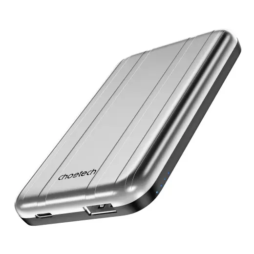 Choetech B655 mini external battery (powerbank) | 5000 mAh | MagSafe | silver