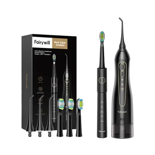 FairyWill FW-5020E + FW-E11 soniskā zobu birste un ūdens diegs